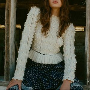 NWT Doen Clove Long Sleeve Sweater in Dogwood